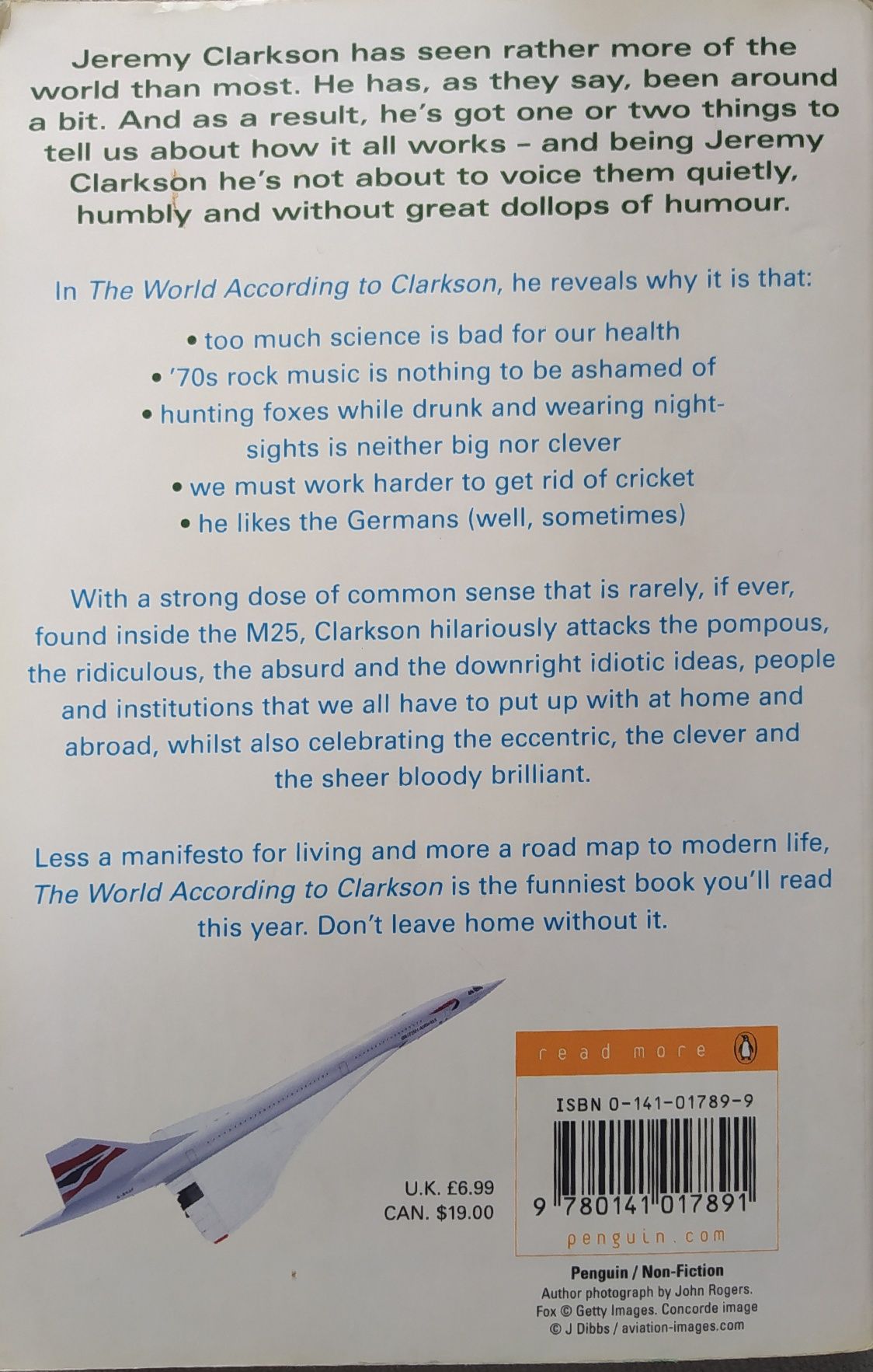 Książka Jeremy Clarkson "The world according to Clarkson"