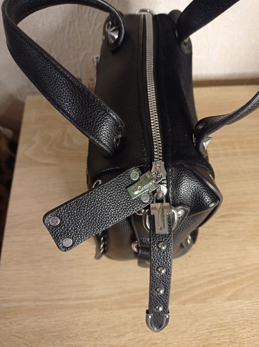 Женская сумочка натуральной замш и экокожа