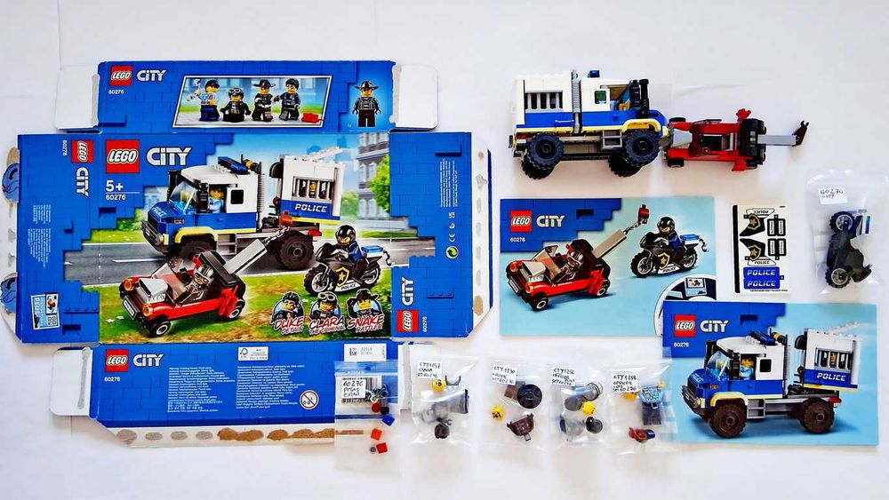 Lego City 60276 Police Prisoner Transport em peças novas semi montado