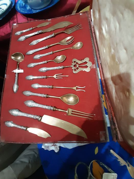 Faqueiro c/cabos em prata portuguesa