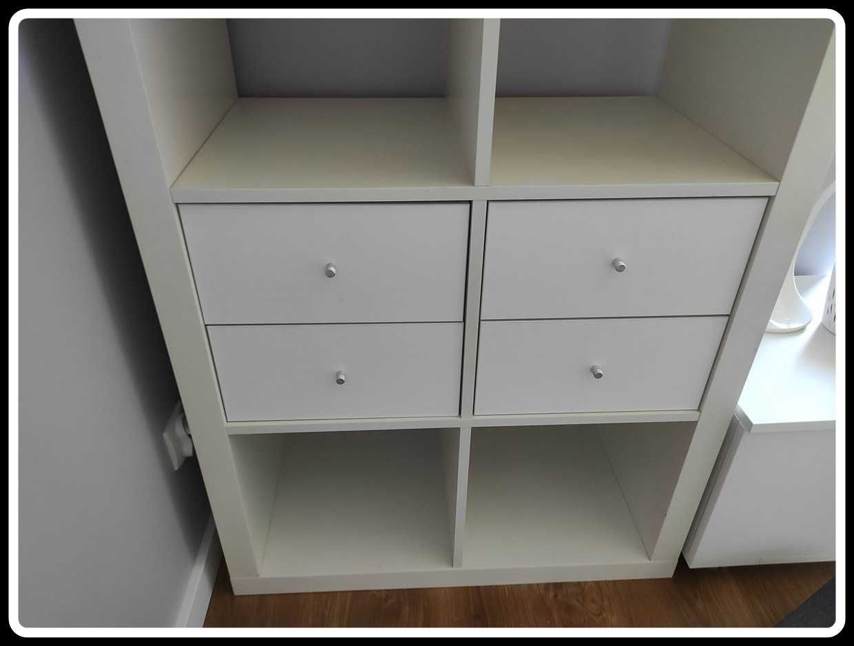 IKEA regał - szafka z szufladami kallax biały