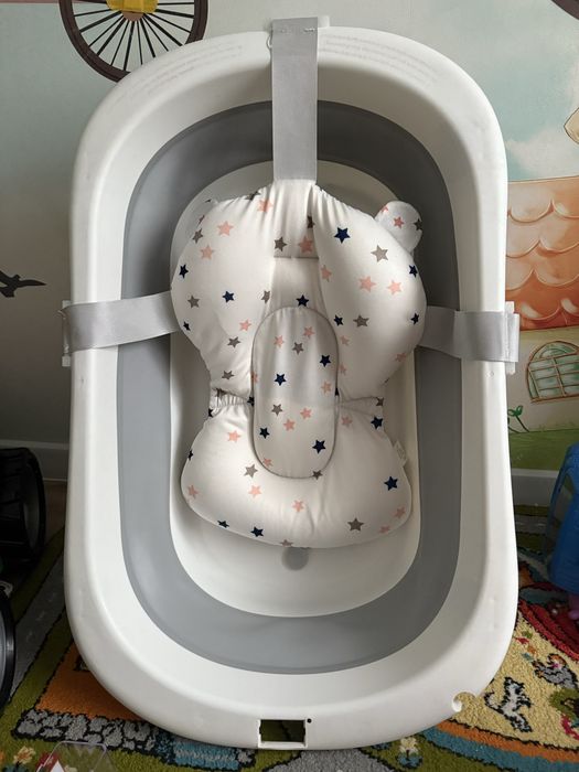 Дитяча складна ванночка з матрасиком