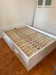 Cama de casal com arrumação - BRIMNES IKEA