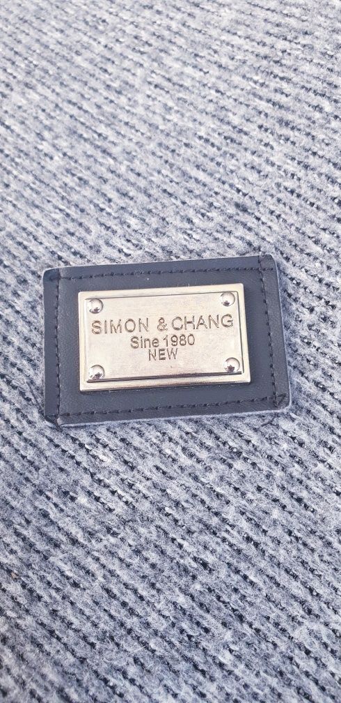 Sweter dlugi z golfem tunika boho retro Simon & Chang