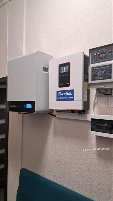 Гібридний інвертор 6,2 KVA акумуляторна батарея  5.12 KVA, 10.24 KVA