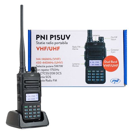 Radiostacja VHF/UHF  PNI P15UV, 144-146MHz /430-440Mhz, 500 mAh