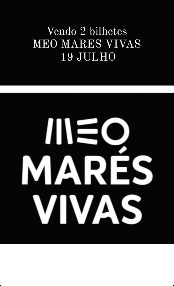 Bilhetes Meo Mares vivas