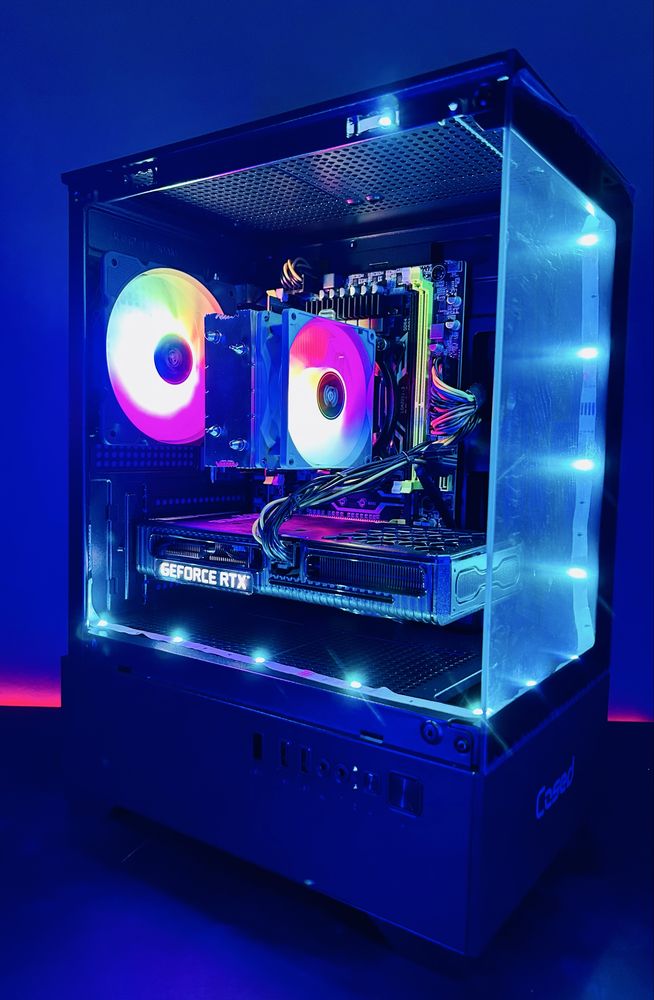 Komputer Do Gier Gamingowy RGB Intel I7 6X3,7Ghz RTX 3060 16GB DDR4 M2