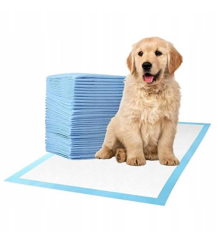Maty podkłady chłonne higieniczne dla psa 60x60cm 100szt+Woreczki