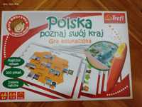 Gra edukacyjna planszowa interaktywna Poznaj swój kraj Polska