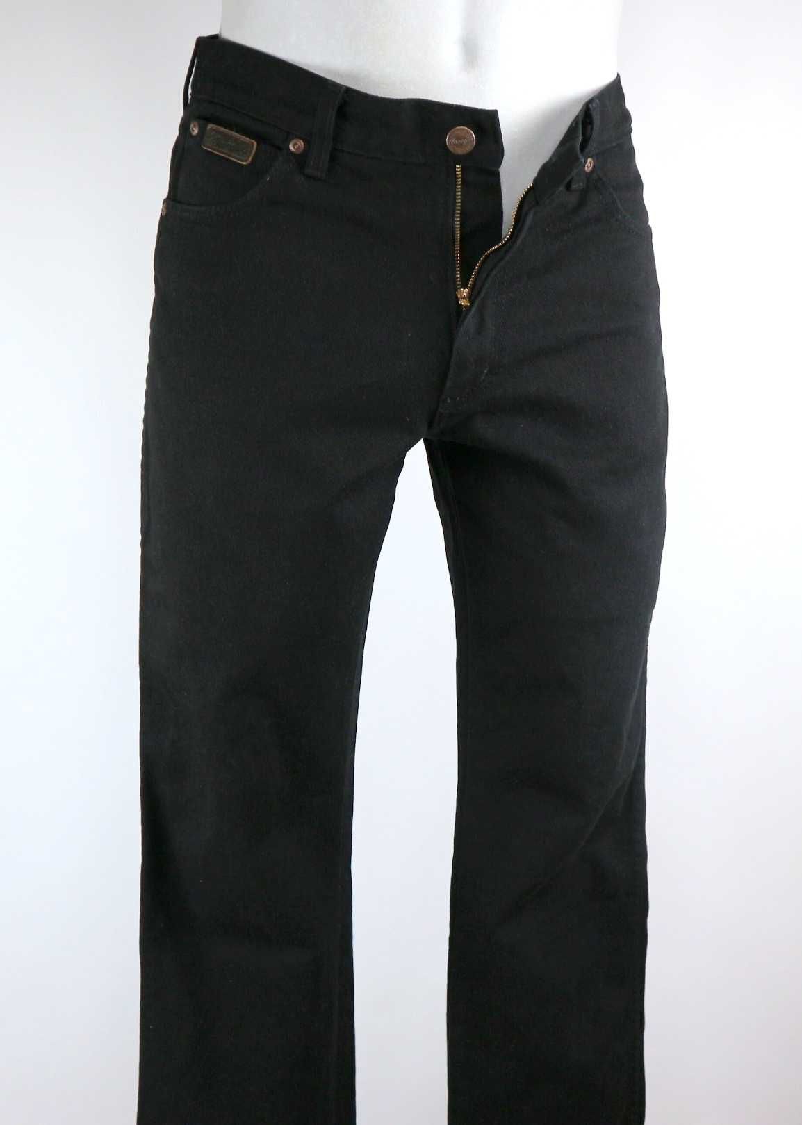 Wrangler Texas W33 L30 spodnie jeansy czarne pas 2 x 41 cm