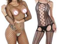Kusząca Sexy bielizna erotyczna Siateczka Bodystocking-7016+D8601,2szt