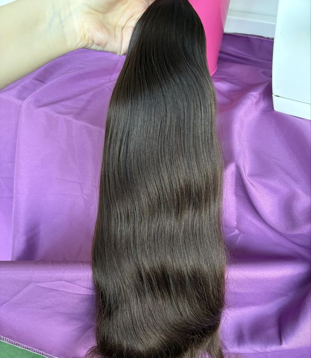 2) wlosy dziewicze 56 cm 190 gr