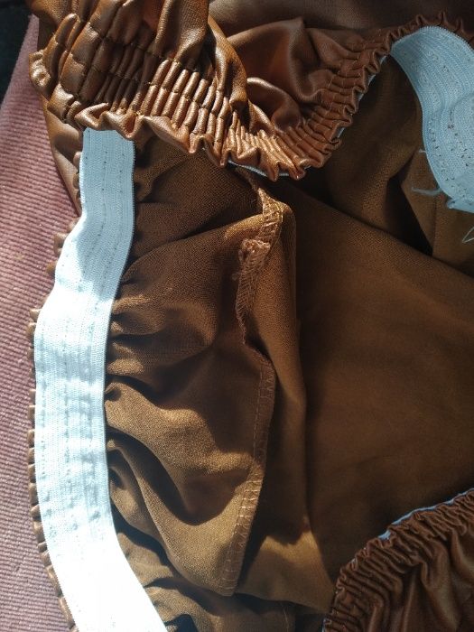 Capa €4 para cadeira tamanho médio, imitação de pele, elástica