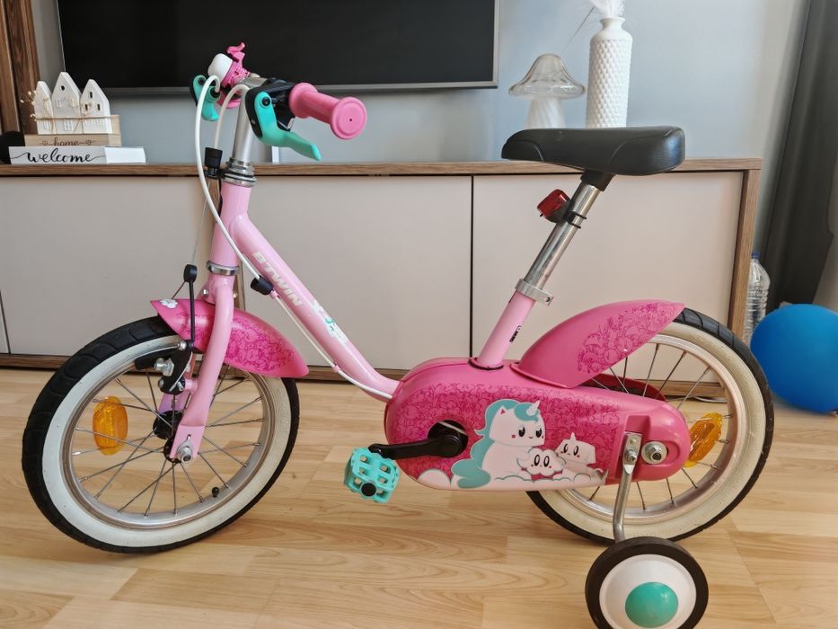 Bicicleta Criança Menina Rosa 3 a 6 anos