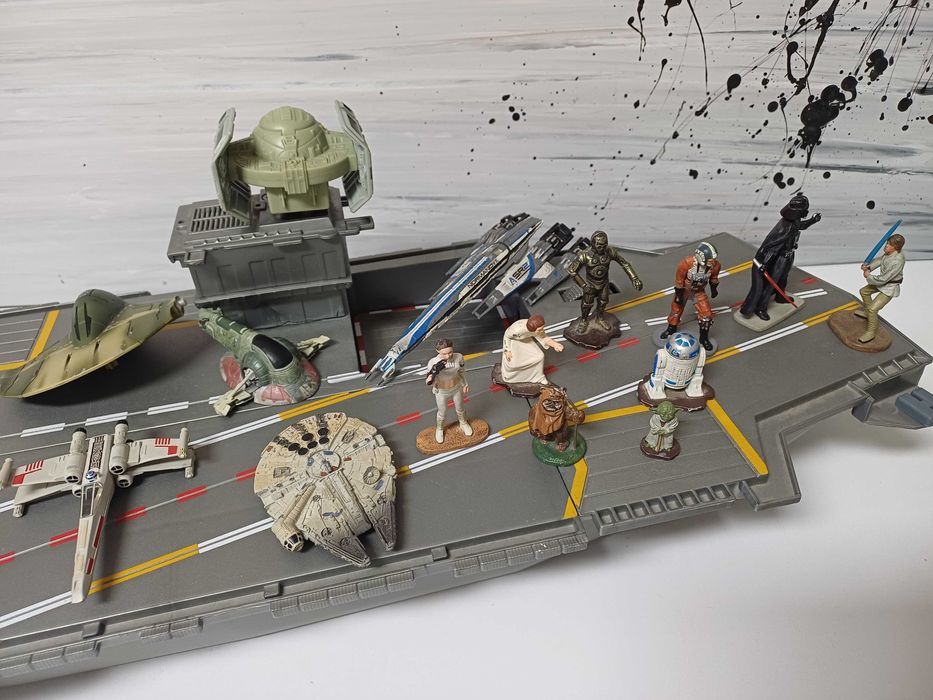 Guerra das Estrelas figuras e naves em chumbo 15 unidades