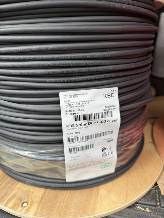 Кабель 6 мм для сонячних панеле