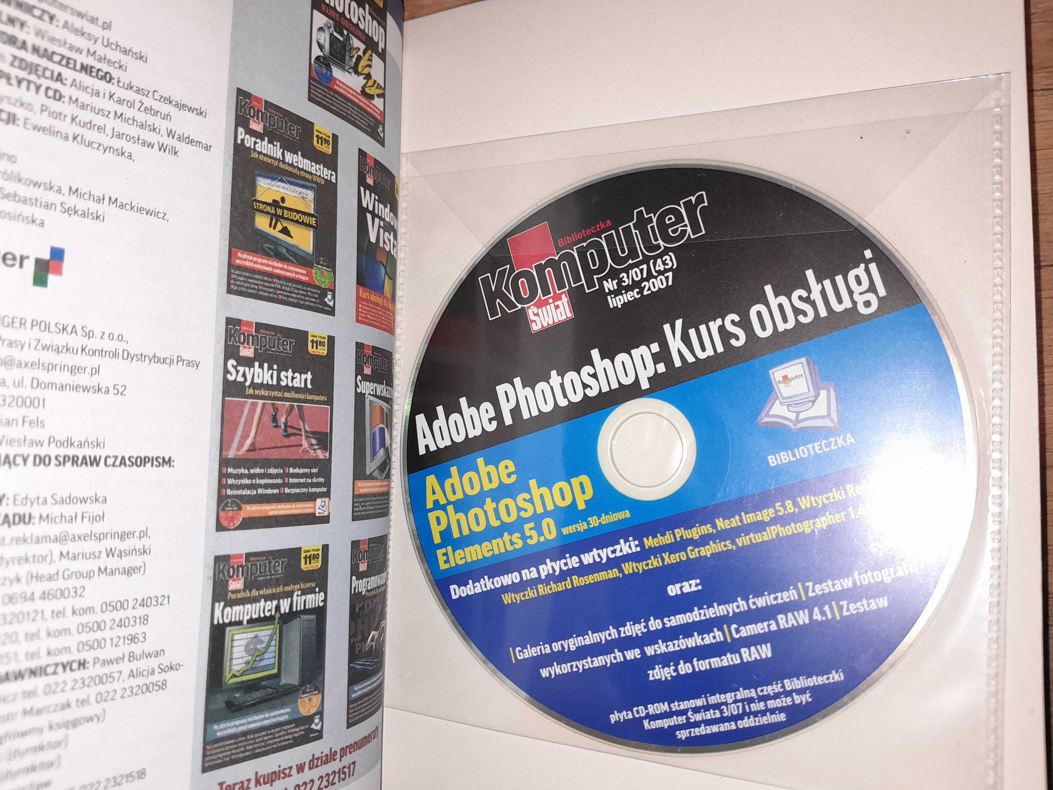 Komputer Świat Photoshop  Kurs obsługi + CD