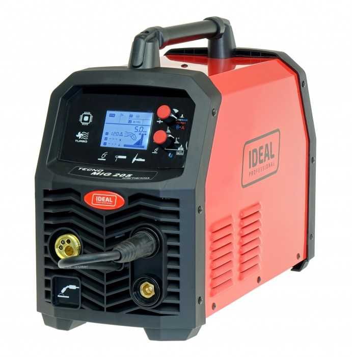 Spawarka migomat Ideal TECNO MIG 205 LCD 4x4 (zestaw)