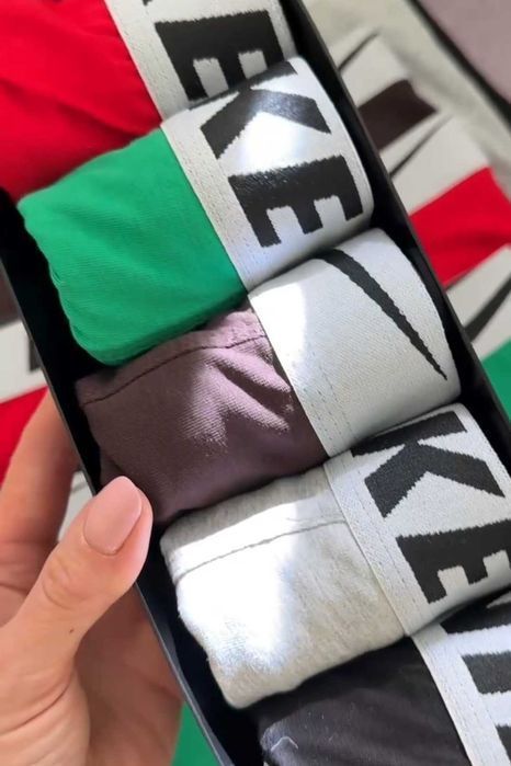 Чоловічі труси Nike. Мужские боксеры Найк, черные, хлопок
