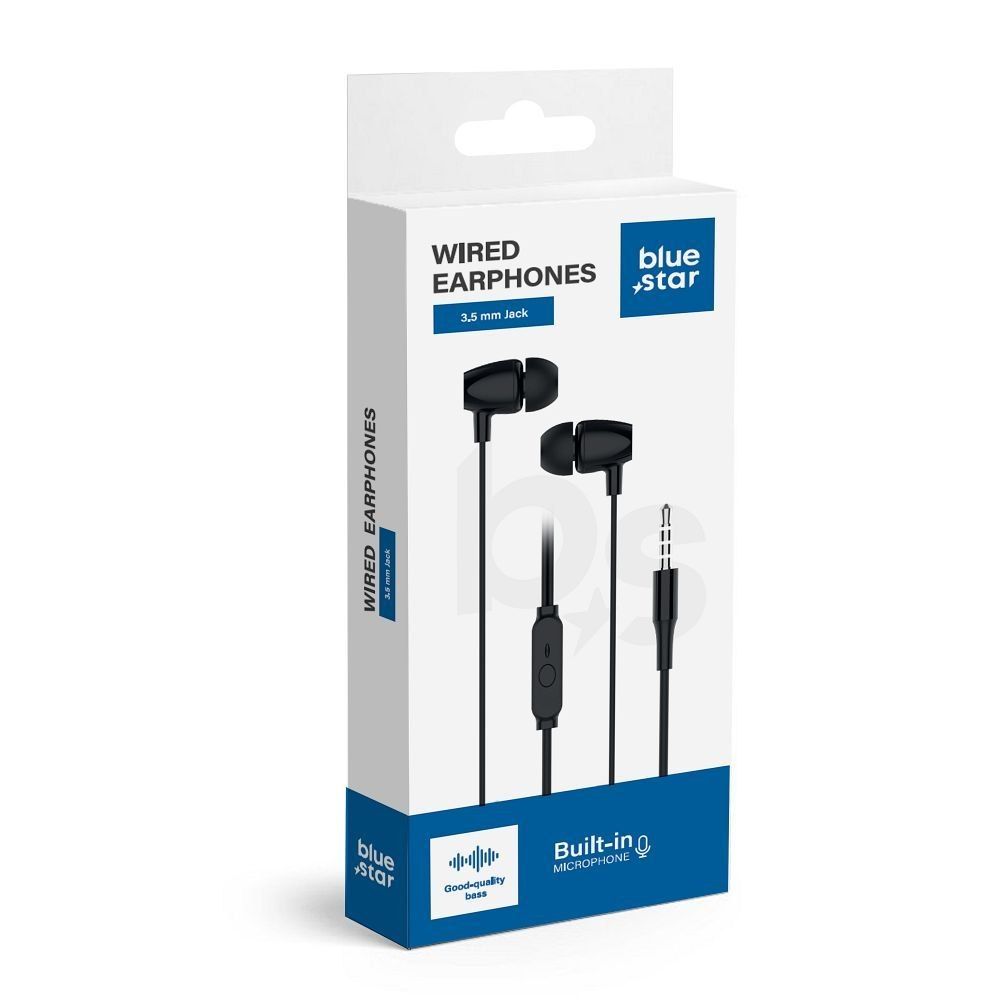 BLUE STAR słuchawki przewodowe Jack 3,5 mm z mikrofonem PA-E67 1,2 m c