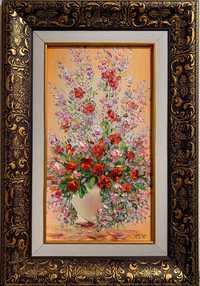 Картина на полотні "Букет квітів у вазі"