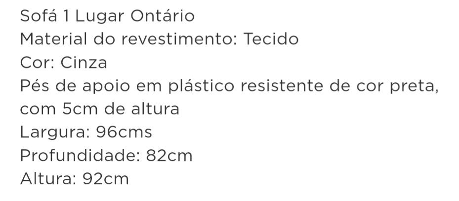 Sofá 3lugares  Novo