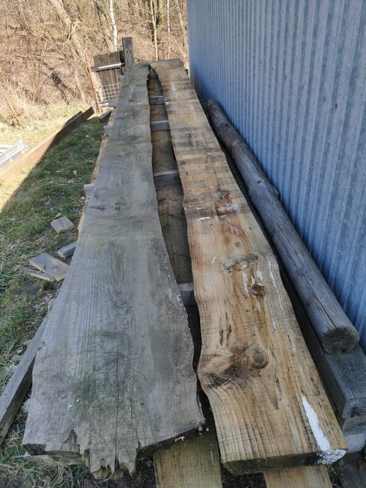 Deski, bole modrzew świerk