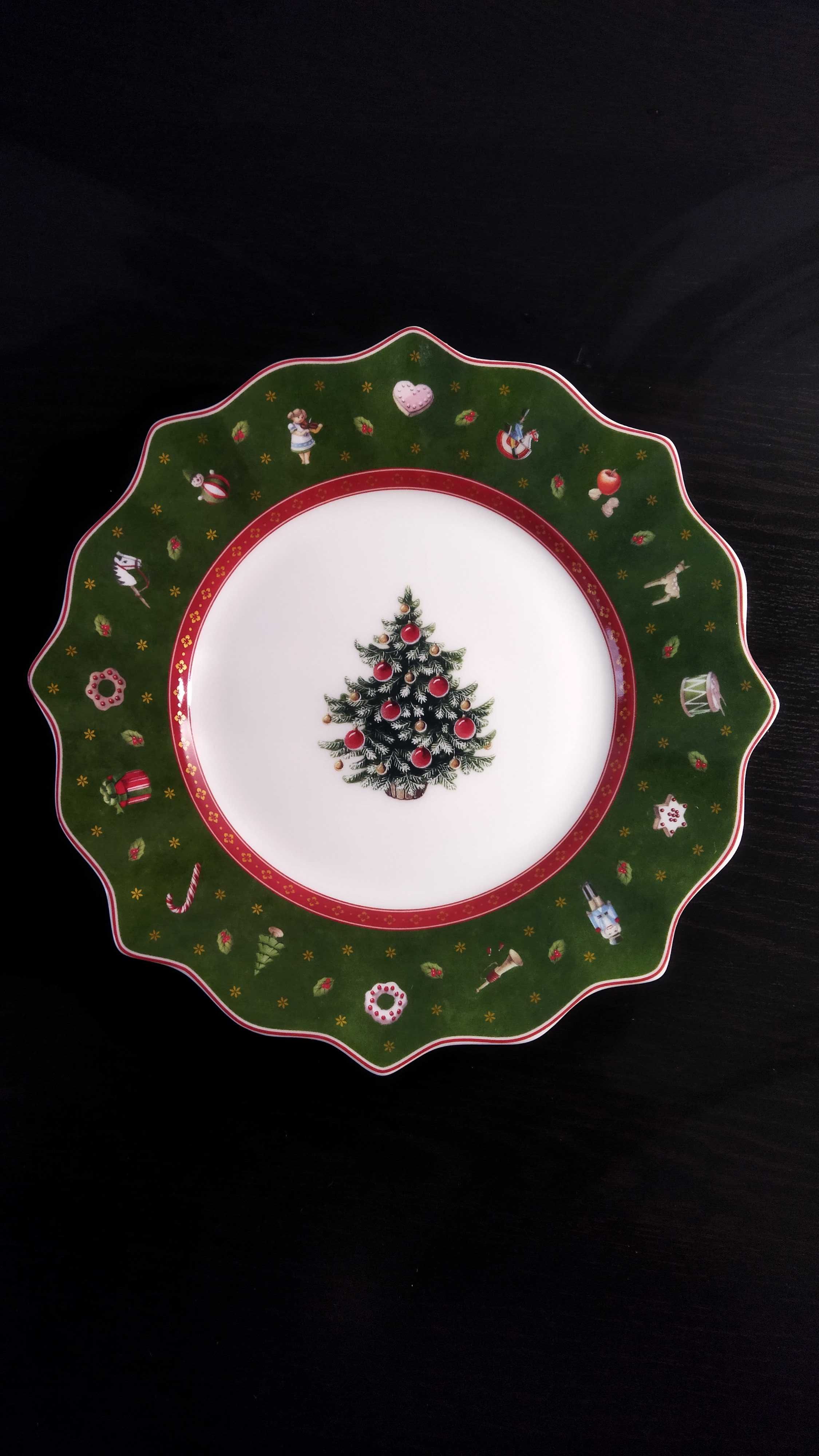 Prato Villeroy Boch decoração Natal - Toy's Delight Royal Verde