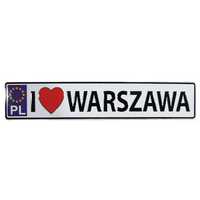 Magnes na lodówkę tablica rejestracyjna Warszawa