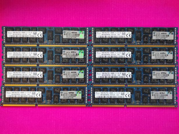 SK hynix 16GB ECC DDR3 1600MHz PC3-12800R Reg серверная