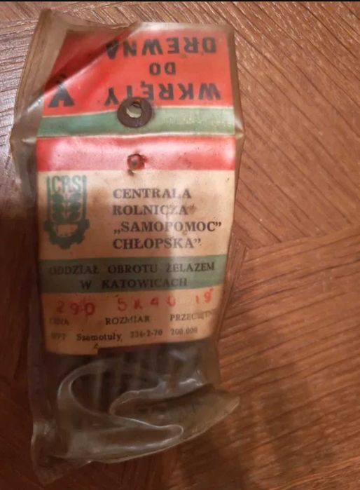 Paczka wkrętów do drewna PRL