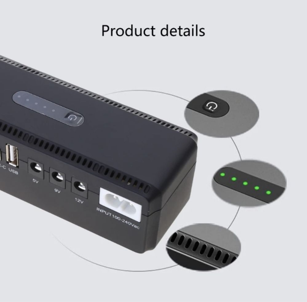 Mini ups для роутера, Ajax