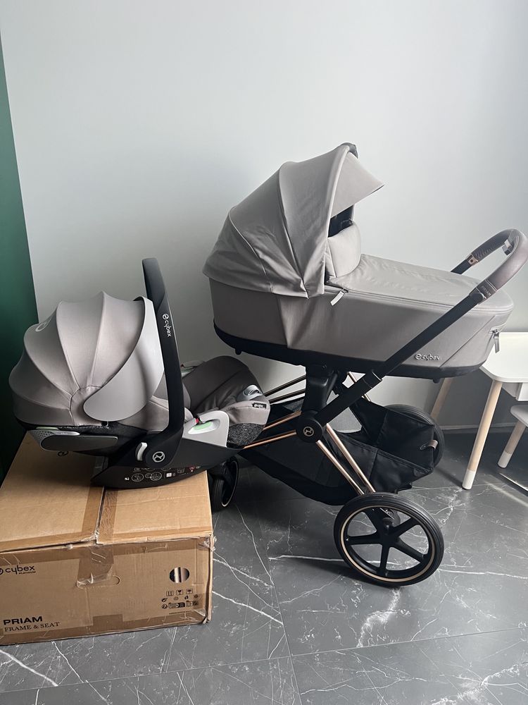 Cybex 3в1.Коляска сайбекс.АвтокріслоCybex cloud T i-Size(Mirage grey