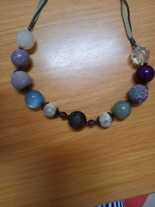 Conjunto Novo de fio e pulseira coloridos ajustáveis