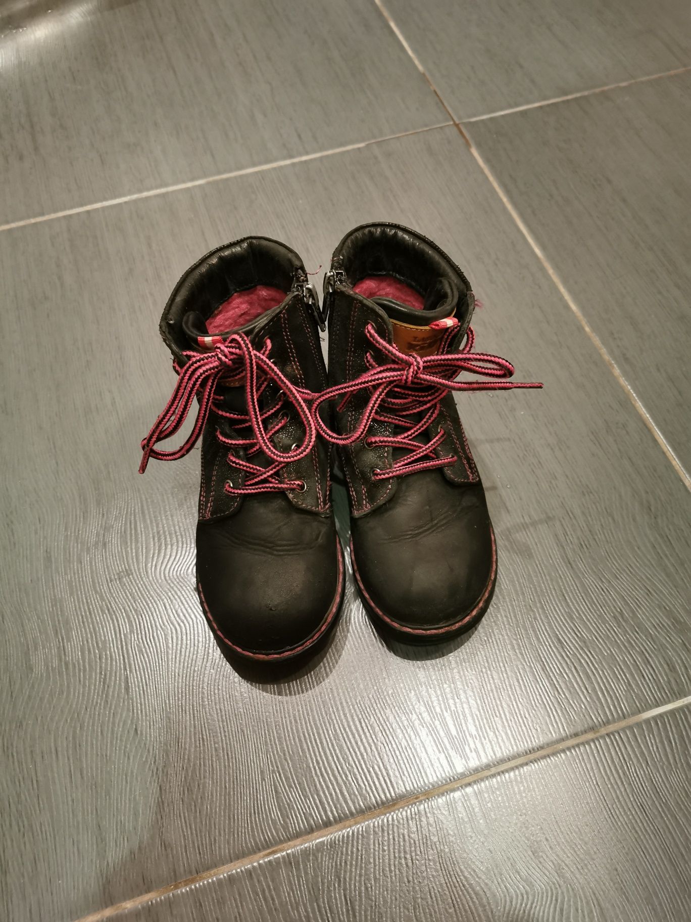 26 Lasocki Kids skórzane trapery trzewiki kozaki buty zimowe ccc