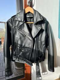 Ramoneska czarna kurtka biker r. XS Zara
