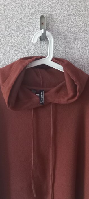 Sweter/bluza Kaptur Nowy Dzianina czekoladowy Brąz  rozm.46/48 bonprix