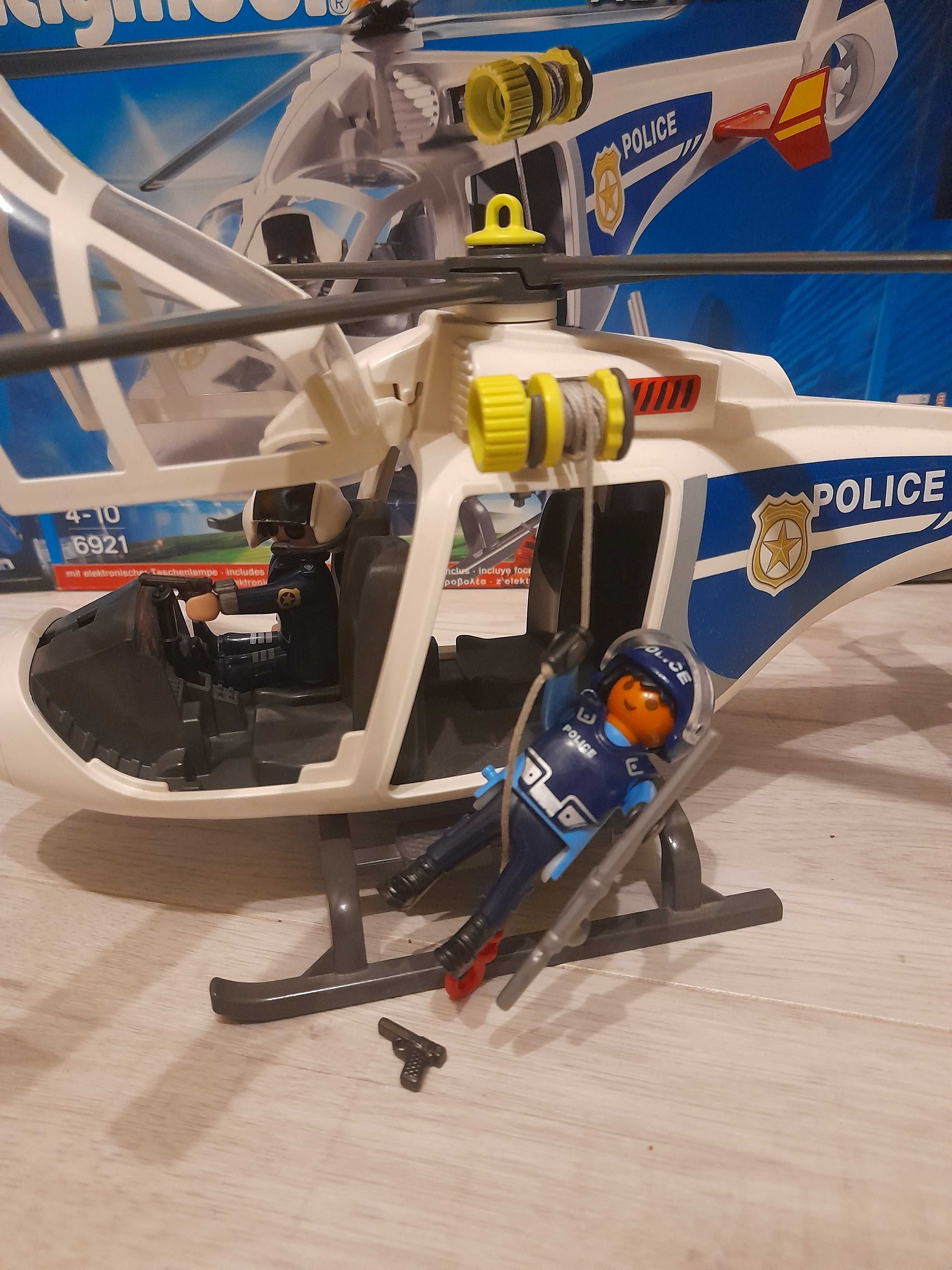 Playmobil 6921 City Action Helikopter Policyjny Z Reflektorem Led