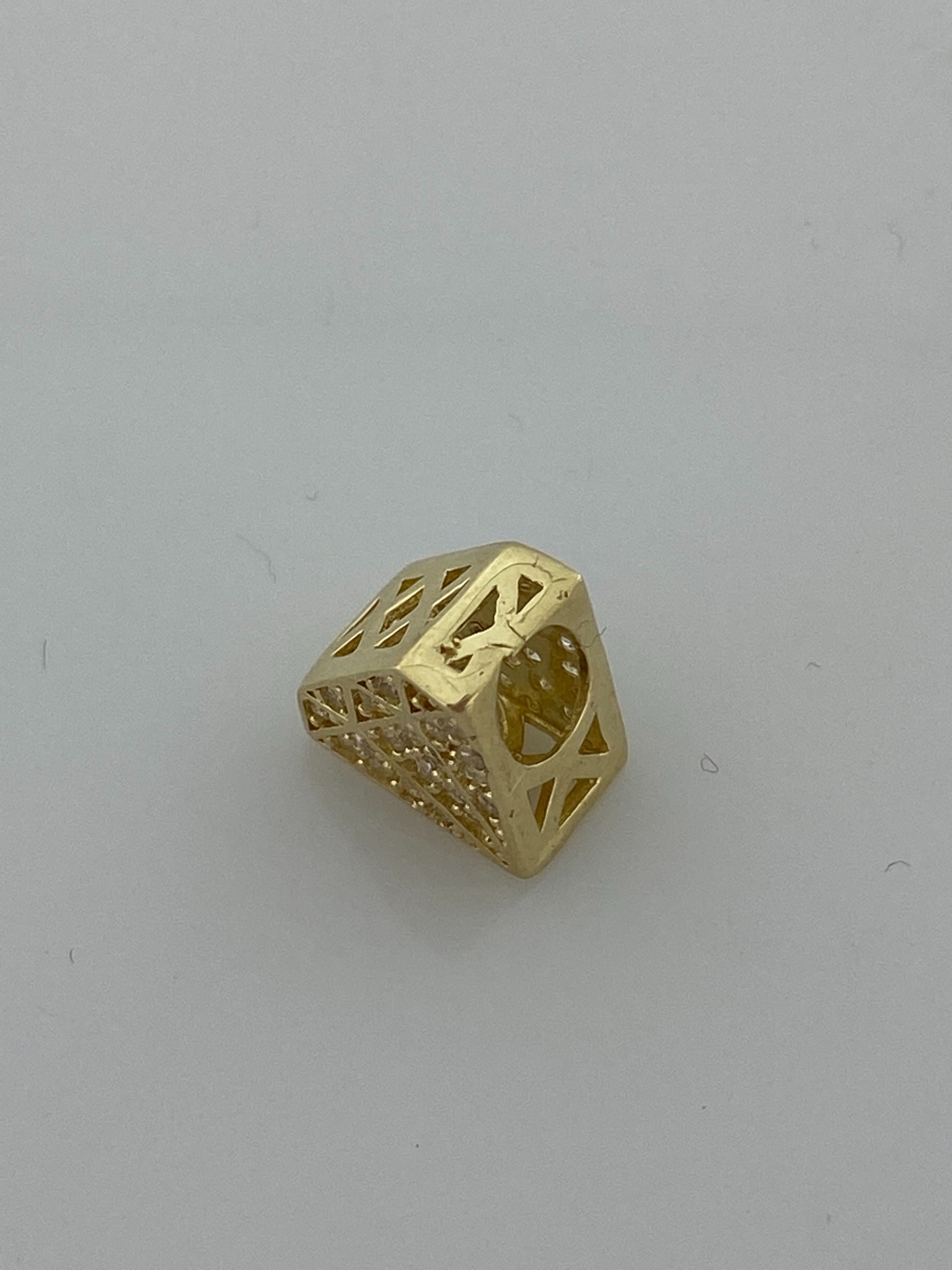 Złoty element charms na bransoletkę Pandora, Próba 585. Nowy (4140)