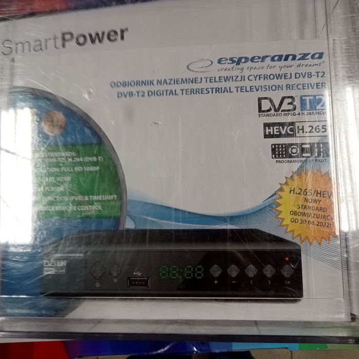 Dekoder DVB-T 2 Esperanza nowy