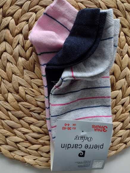 PIERRE CARDIN skarpety trójpak 36-40