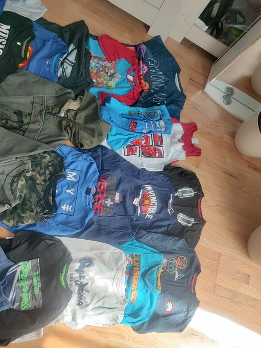 Mega paka ubrań dla chłopca 122/128 i wieksze,firmowe: Zara, Minecraft