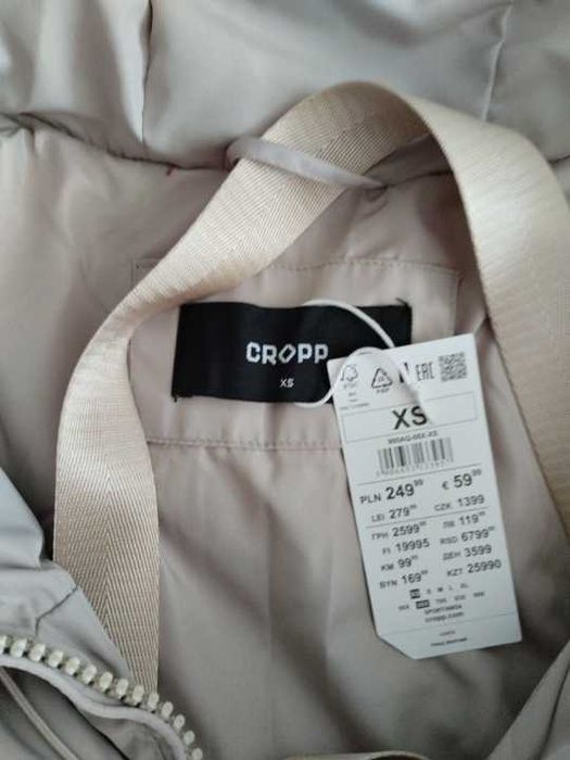 Куртка зимова жіноча молодіжна оверсайз Cropp розмір xs