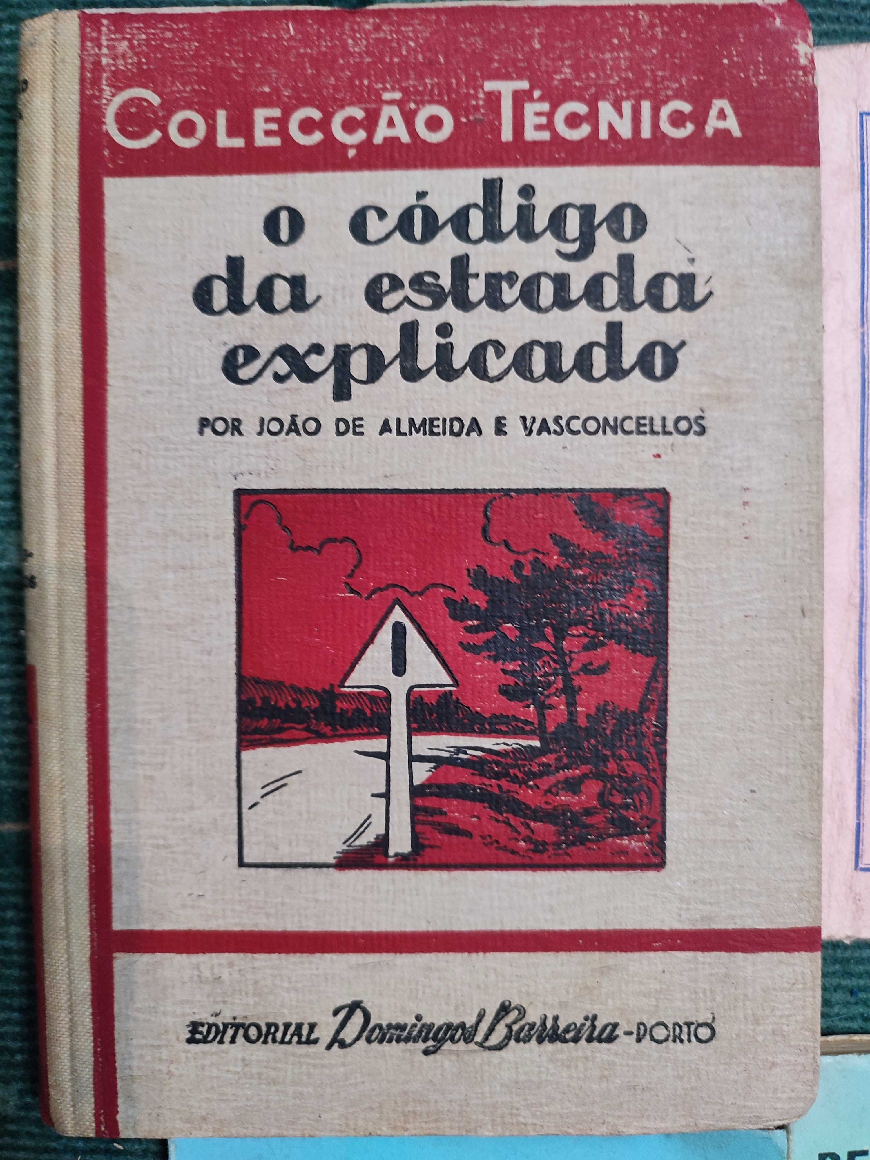 6 livros antigos de Exame de condução