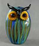 Piękna figura SOWA sówka szkło MURANO figurka puchacz 17,5cm
