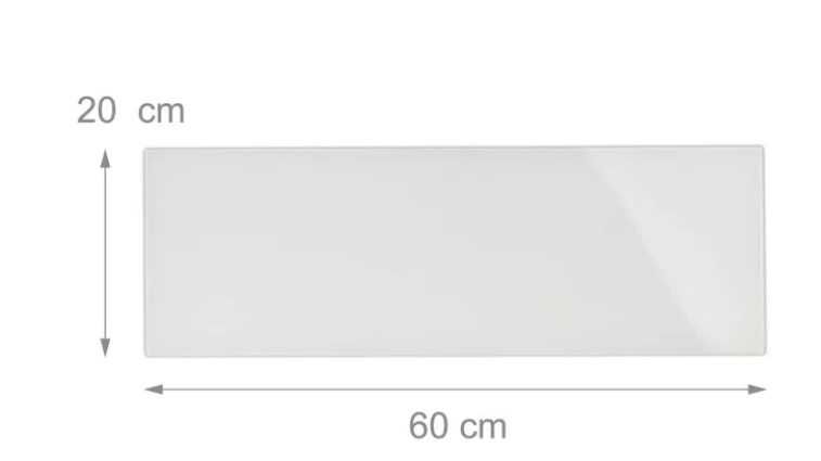 Tablica magnetyczna szklana ścieralna biała na ścianę 20x60cm