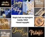 Napis LED na wynajem.