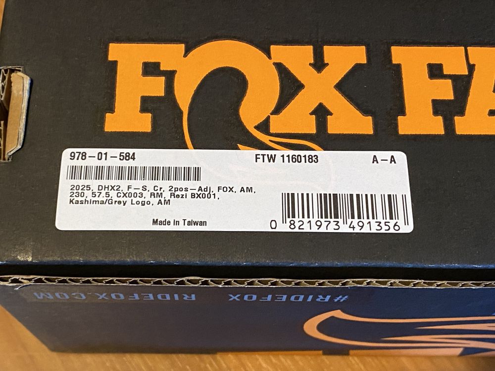 Amortecedor Fox DHX2