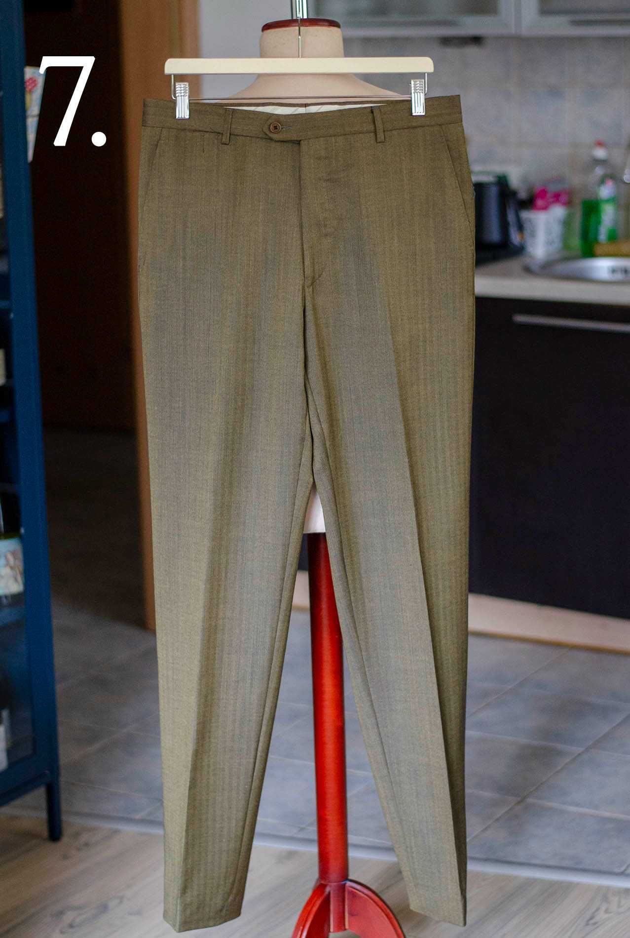 Włoskie spodnie Sartoriali, 100% wełna jak solaro, r48, made in Italy